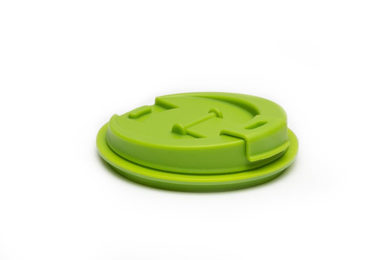 Jarware Mason Jar Drink Lid, Wide Mouth, Green - Image 2